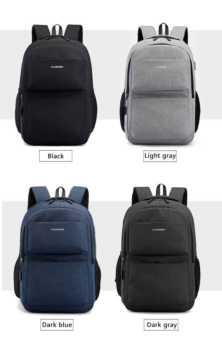Men Backpack School Bag Waterproof Nylon New Schoolbag Business Laptop Polyester Bag 14 Shoulder Bag 15.6 Inch Computer Packsack