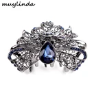 Украшенные кристаллами заколки для волос Стразы в стиле ретро украшенные кристаллами аксессуары для волос филигранная заколка для волос для женщин