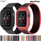 Чехол и ремешок для Apple watch band 44 мм 40 мм, нейлоновый спортивный браслет для iWatch band 42 мм 38 мм, Apple watch Series 6 5 4 3 se