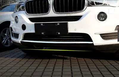 

Exterior Chromed Steel Front Bumper Mouldings 1PCS For BMW X5 F15 2014-2017