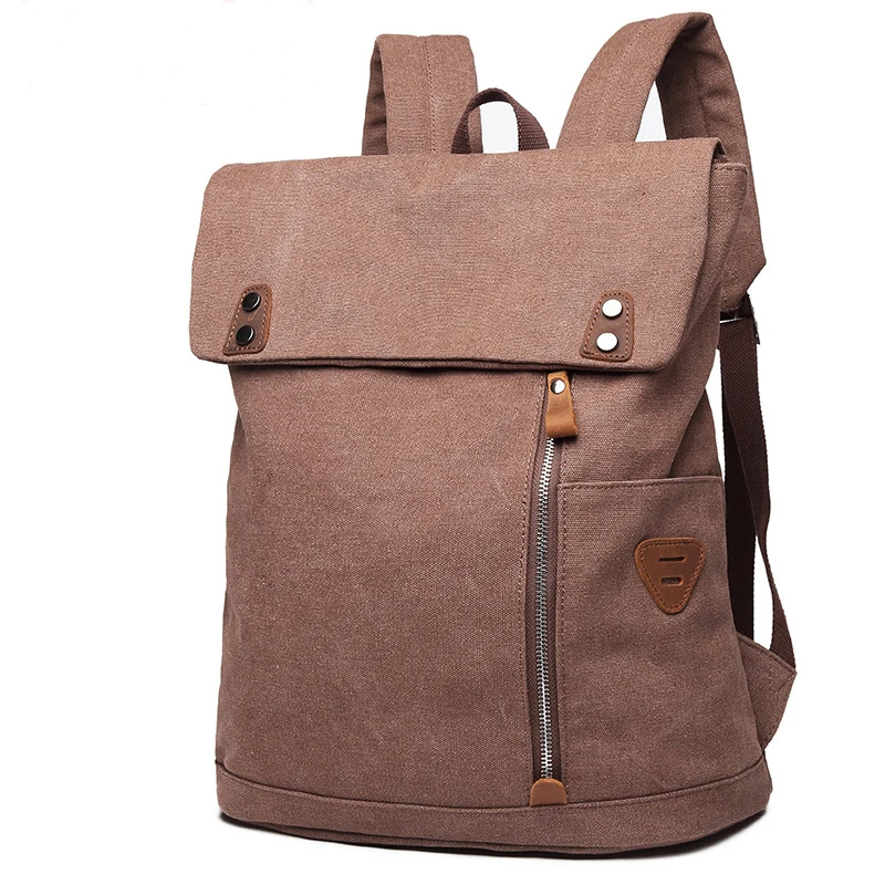 Coffee Red Новые холщовые рюкзаки для молодых мужчин, студенческие модные повседневные сумки для ноутбука, офиса, сумки на плечо для мальчиков-подростков, горячая Распродажа XA504ZC - Цвет: Coffee Red