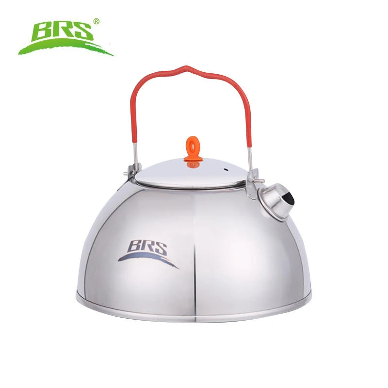 BRS 0,6/1.1L Открытый походный рыболовный чайник из нержавеющей стали, чайник, кофейник, походный чайник для пикника, чайник с чайным фильтром