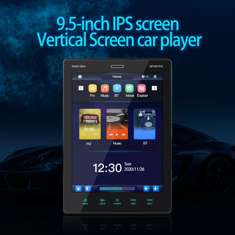 

50LC 9.5 Inch IPS Screen Car Media Player with Bluetooth Music Player Voice Control Support Multi Languages
