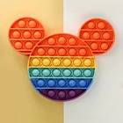 Игрушка-антистресс для детей, радужная мышь Miki, игрушка для аутизма