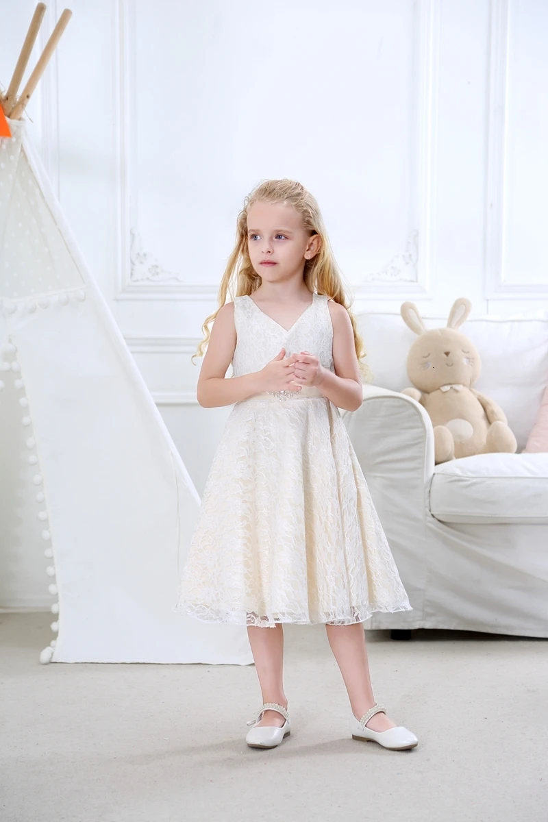 AiLe Rabbit/праздничная одежда для девочек; одежда для детей; летнее кружевное свадебное платье принцессы без рукавов для девочек-подростков; вечерние платья; K1