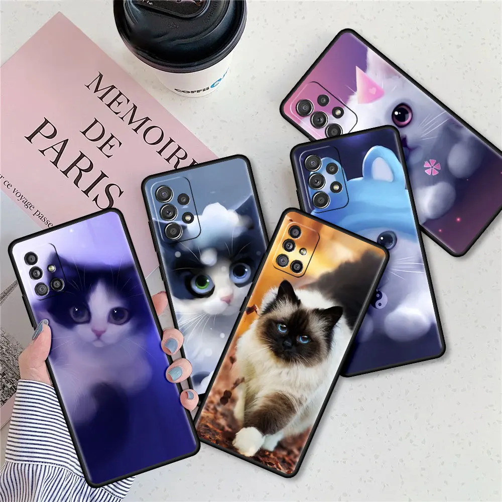 

Soft Case For Samsung A51 A12 A21s A71 Tpu Phone Cove for Galaxy A31 A52 A32 A72 A11 A41 A01 A02 A91 Funda Cute Animal Ca