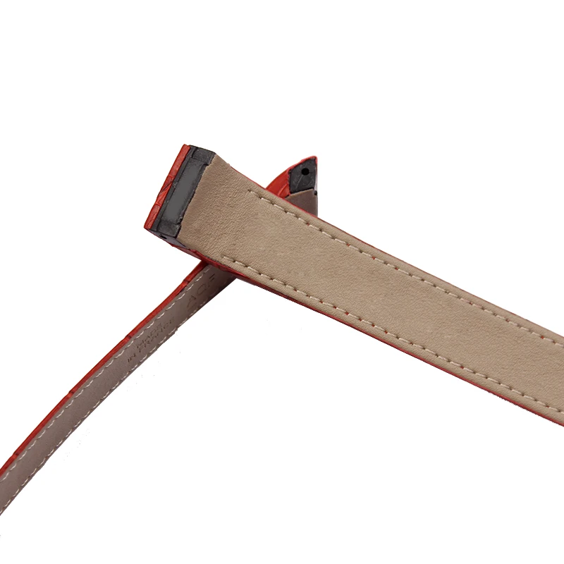 Watch accessories for Cartier Santos crocodile leather watch strap male Santos100 leather strap female 20mm