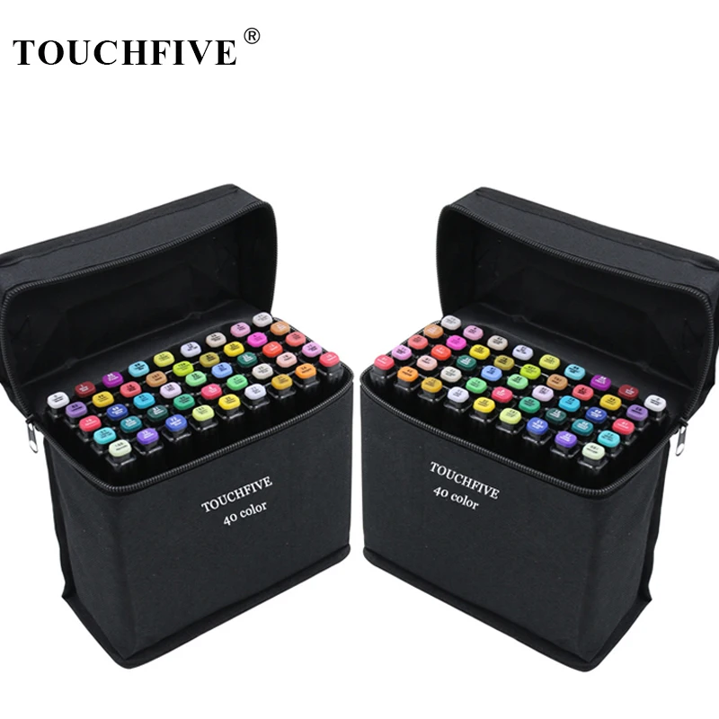 TouchFIVE 30/40/60/80/168 Цвет эскиз маркеры на спиртовой основе двойная головка чистящей