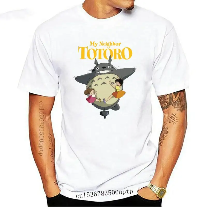 

New ANIME My Neighbor Totoro V1 Hayao Miyazaki 1998 T Shirt Men Women WHITE All Sizes S-3XL For Youth Middle-age The Elder Tee S