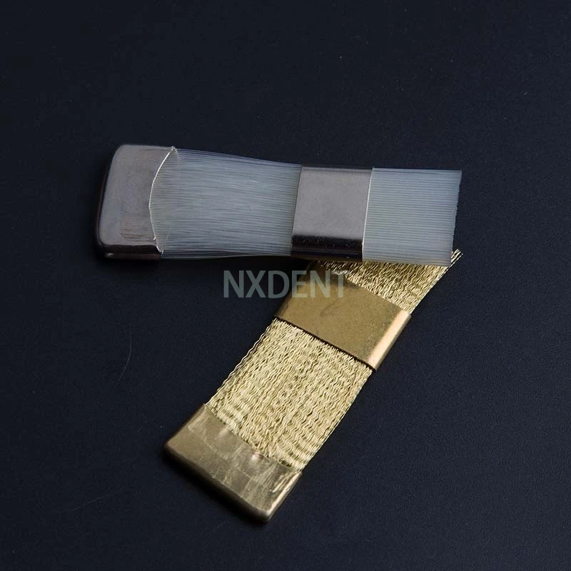 Стоматологическое спиральное сверло Чистящая Щетка медная плоская нейлоновая
