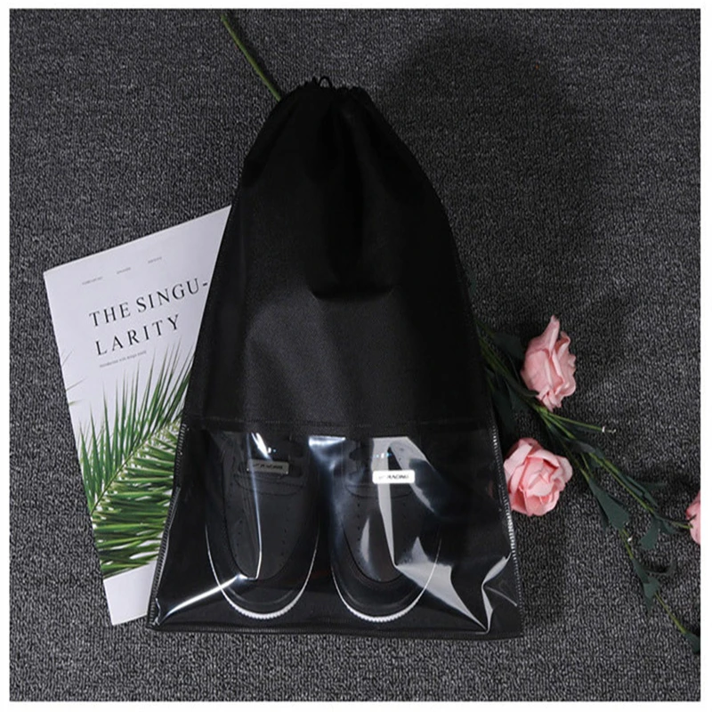 

Transparent Drawstring Shoe Bag Storage Bag Travel Shoe Storage Bag High-Heeled Boots Travel Bag Debris Dust Bag