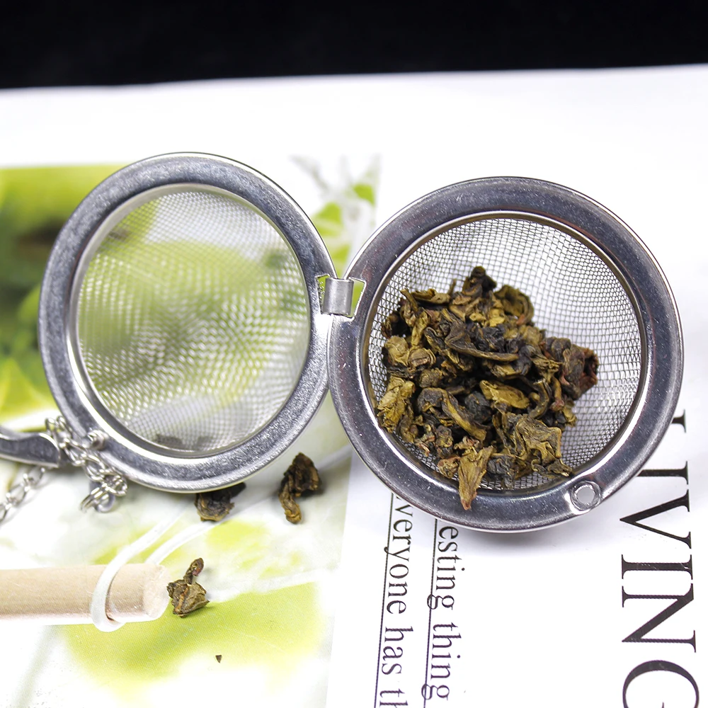 1 шт кристалл натуральный камень 304 Нержавеющая сталь Чай фильтр необработанный