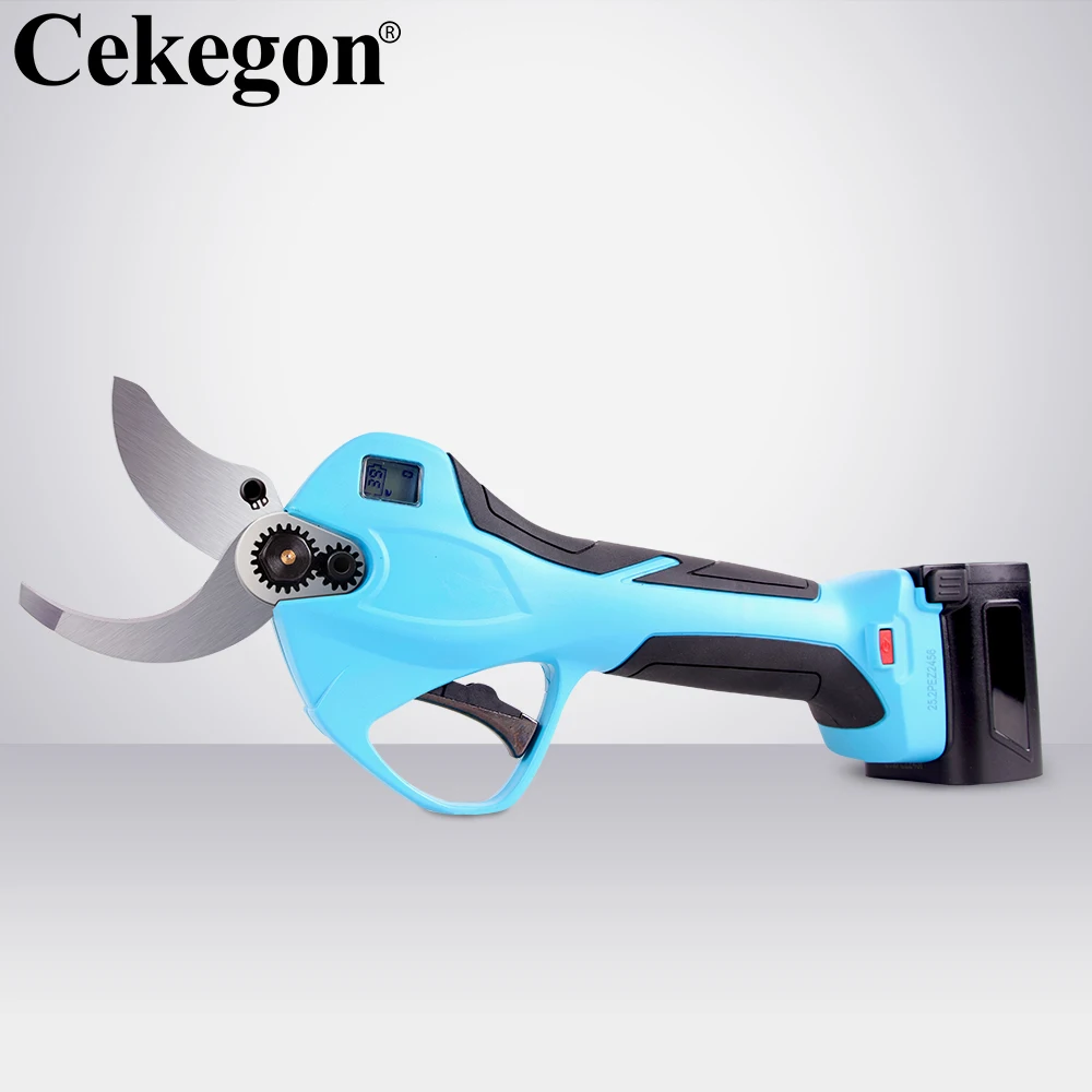

Батарея секаторами светодиодный 40 мм Электрический секатор электрический ножницы для сада для подрезки деревьев Электрический садовый секатор Электрический
