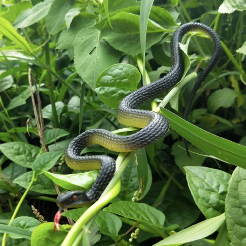 Длинная Реалистичная резиновая змея для сада искусственные змеи на День дурака