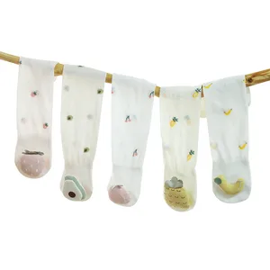 Носки детские хлопковые, тонкие, до колена