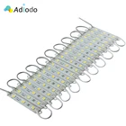 Светодиодный модуль 5050, 3 светодиода, 12 В постоянного тока, водонепроницаемый, рекламный дизайн, светодиодные модули, белый, RGB, супер яркое освещение, 10 шт.лот