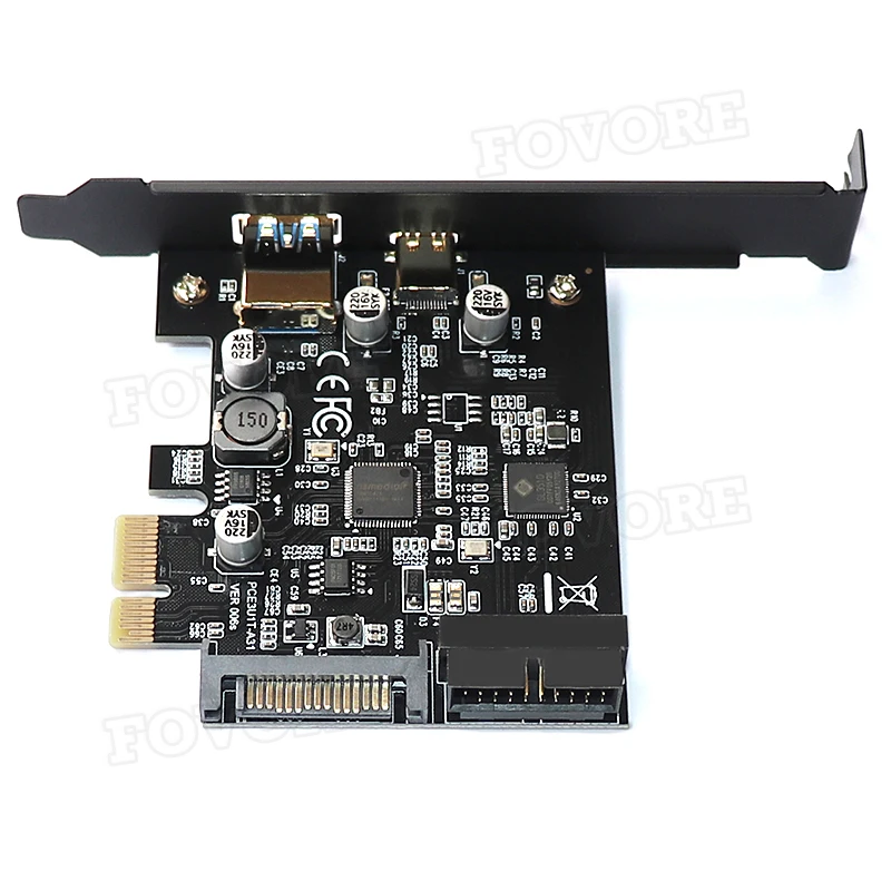 USB 3 1 Type-C PCI e контроллер адаптер PCIe USB3.1 Тип C 19pin 19 pin спереди PCI-e USB3 карты расширения