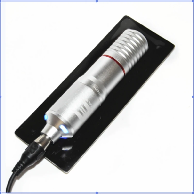 LED Light Pen Профессиональные татуировки пера комплект Вращающаяся ручка с мини aurora Мощность татуировки Триго педаль питания - Цвет: LED Light Pen