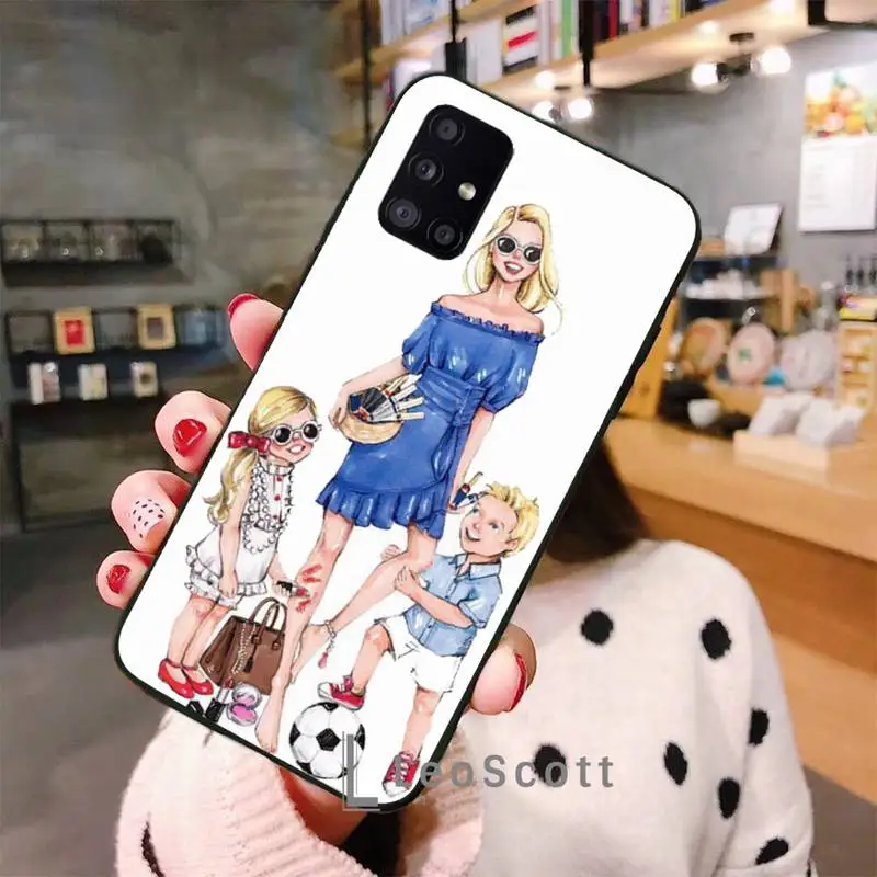 

mama Phone Case For Samsung A32 A51 A52 A71 A50 A12 A21S S10 S20 S21 Plus Fe Ultra