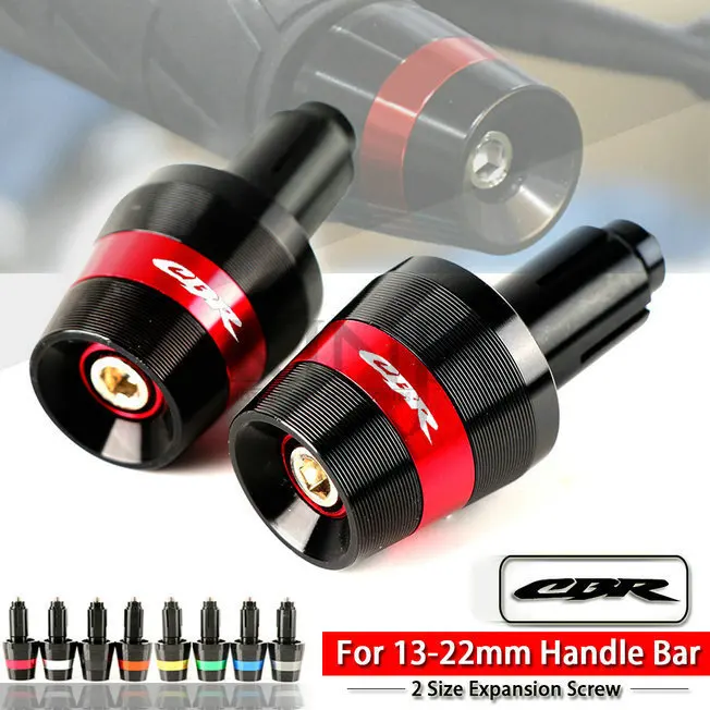For Honda CBR 600 F2 F3 F4 F4i 7/8'' 22mm Handlebar Grips Motorcycle Moto Handle Bar End Cap Weight Plugs Slider | Автомобили и