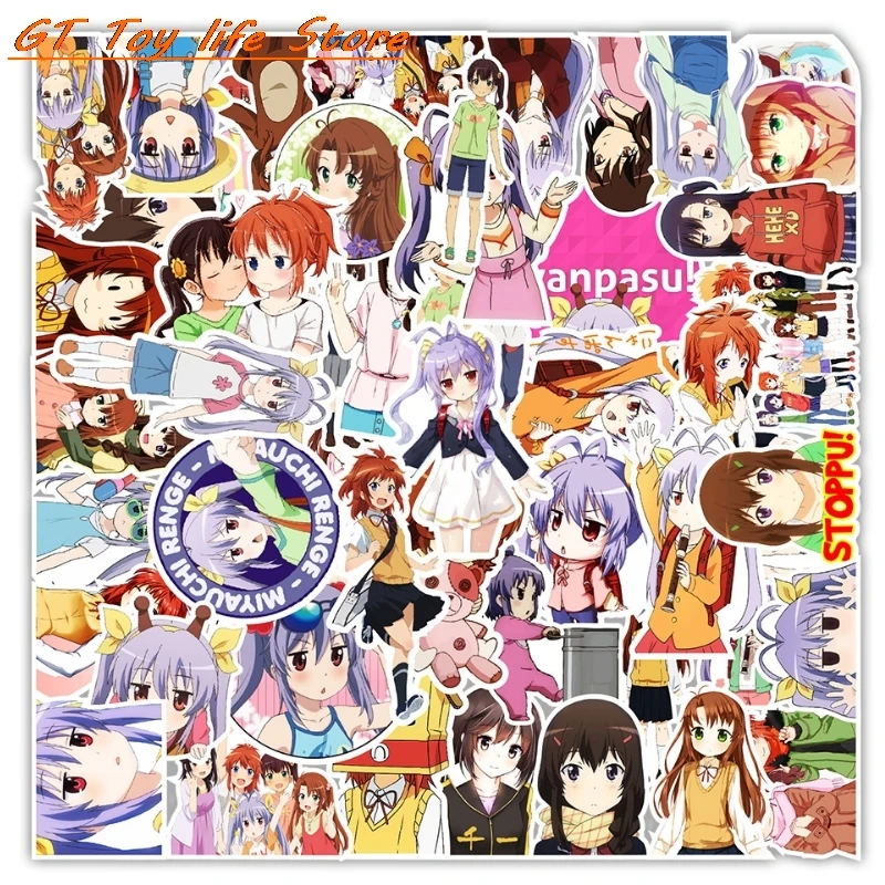 

50PCS Non Non Biyori Anime Stickers Laptop Guitar Luggage Phone Motorcycle Helmet Bike Car Graffiti Sticker Decal Kid Toys