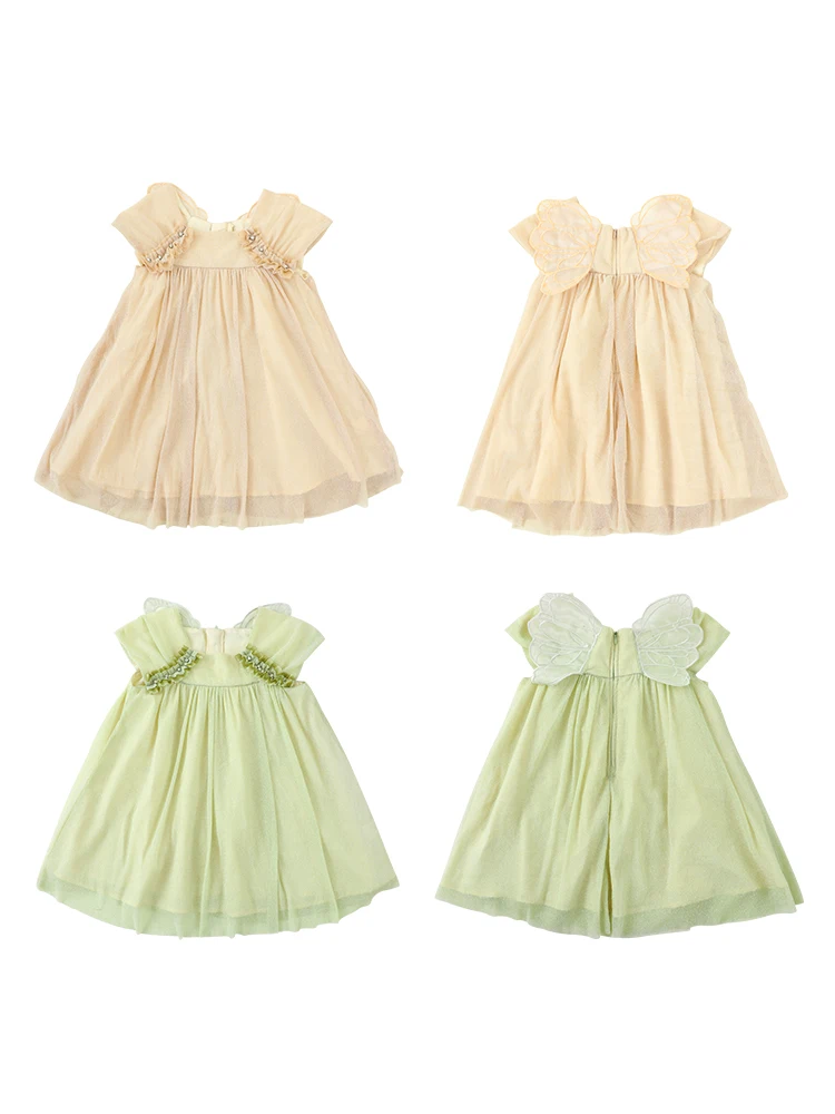 

Girls Sweet Clothes Summer New Breathable Fairy Children Princess Casual Dress