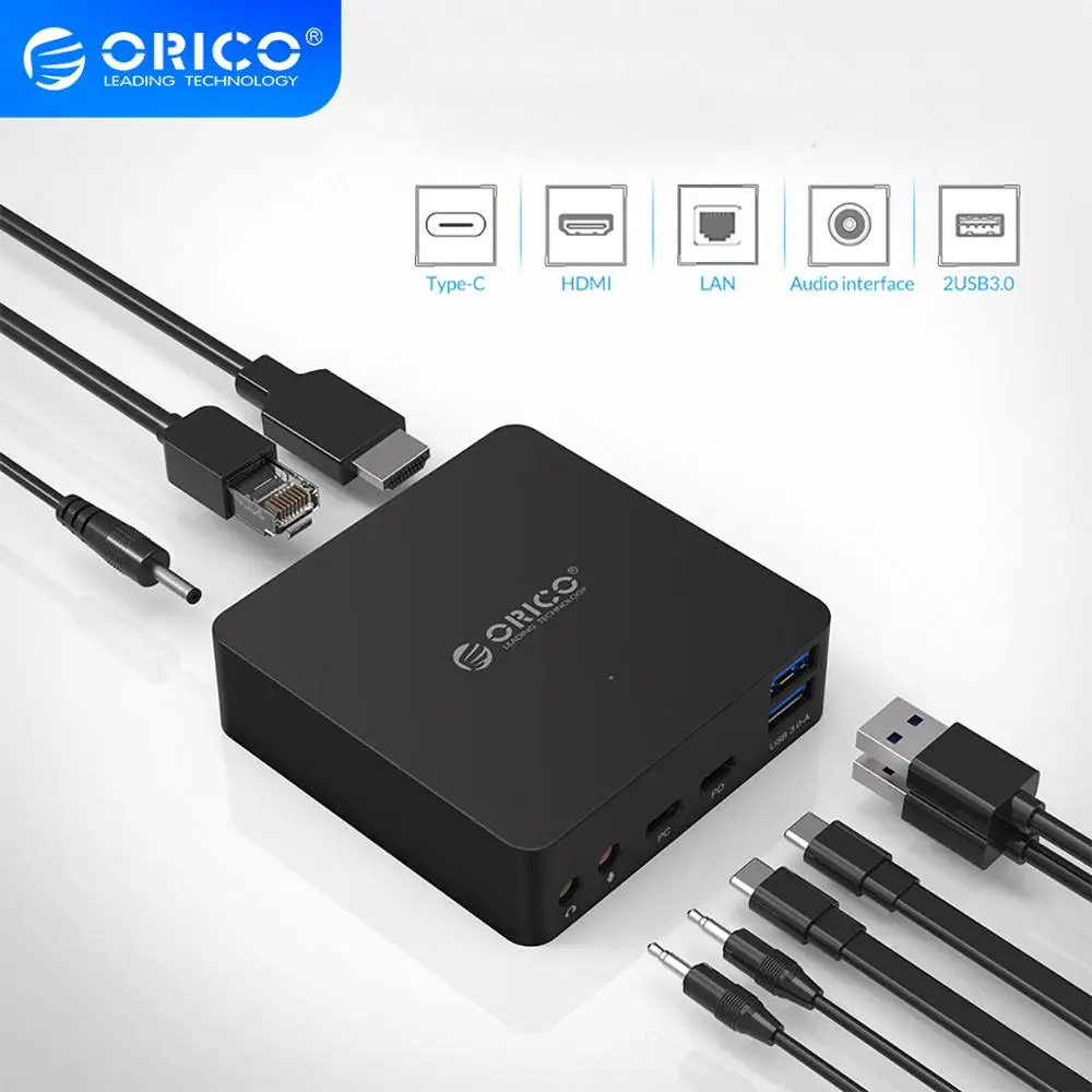 ORICO ADS4 Type C концентратор USB3.0 HDMI совместимый многофункциональный мобильный хост