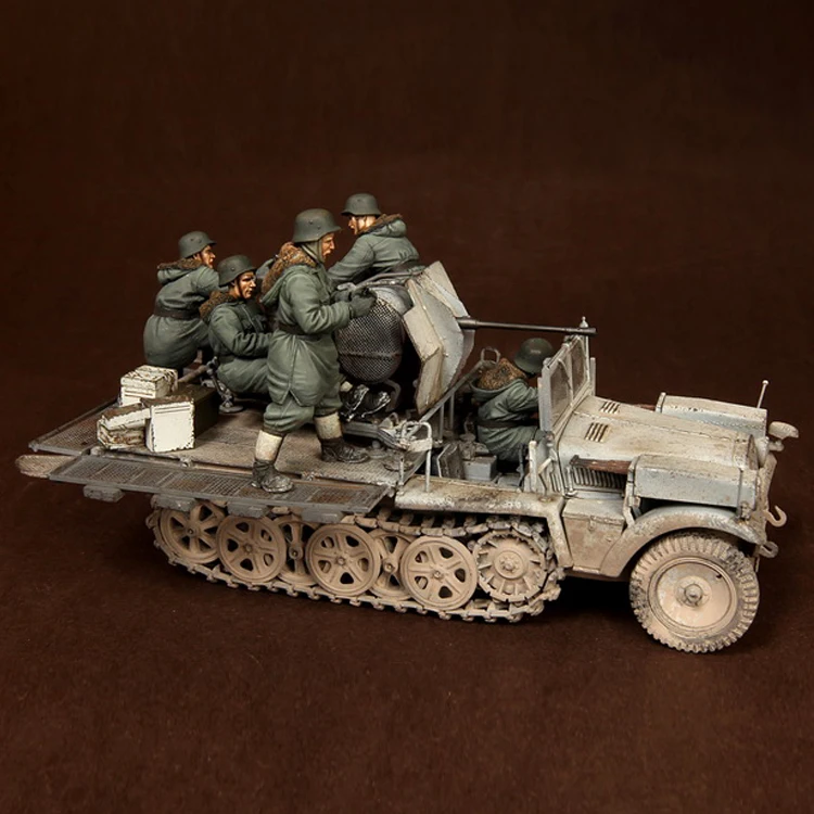 1/35 для Dragon 6676 пять солдат танков Второй мировой войны из смолы GK военная тема