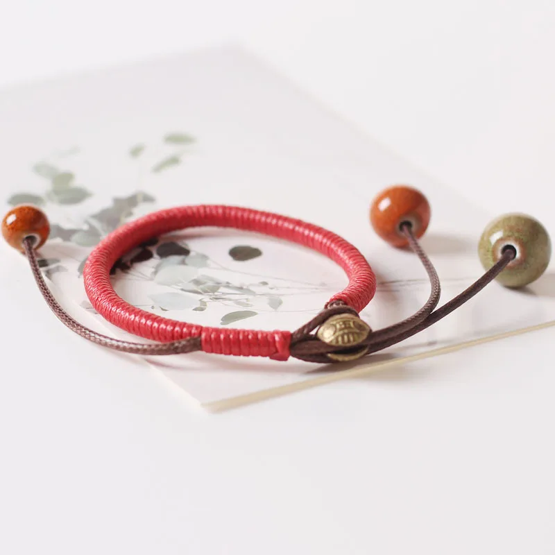 Модные очаровательные керамические разноцветные Круглые бусины в этническом