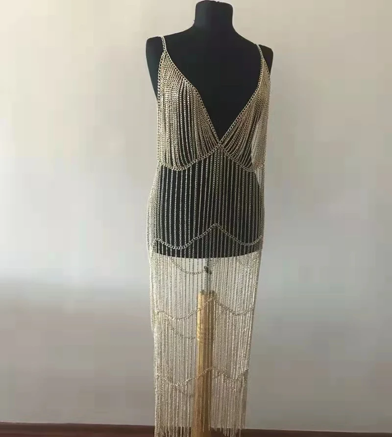 Сексуальная цепочка для тела искусственная бикини пляжная одежда нагрудная