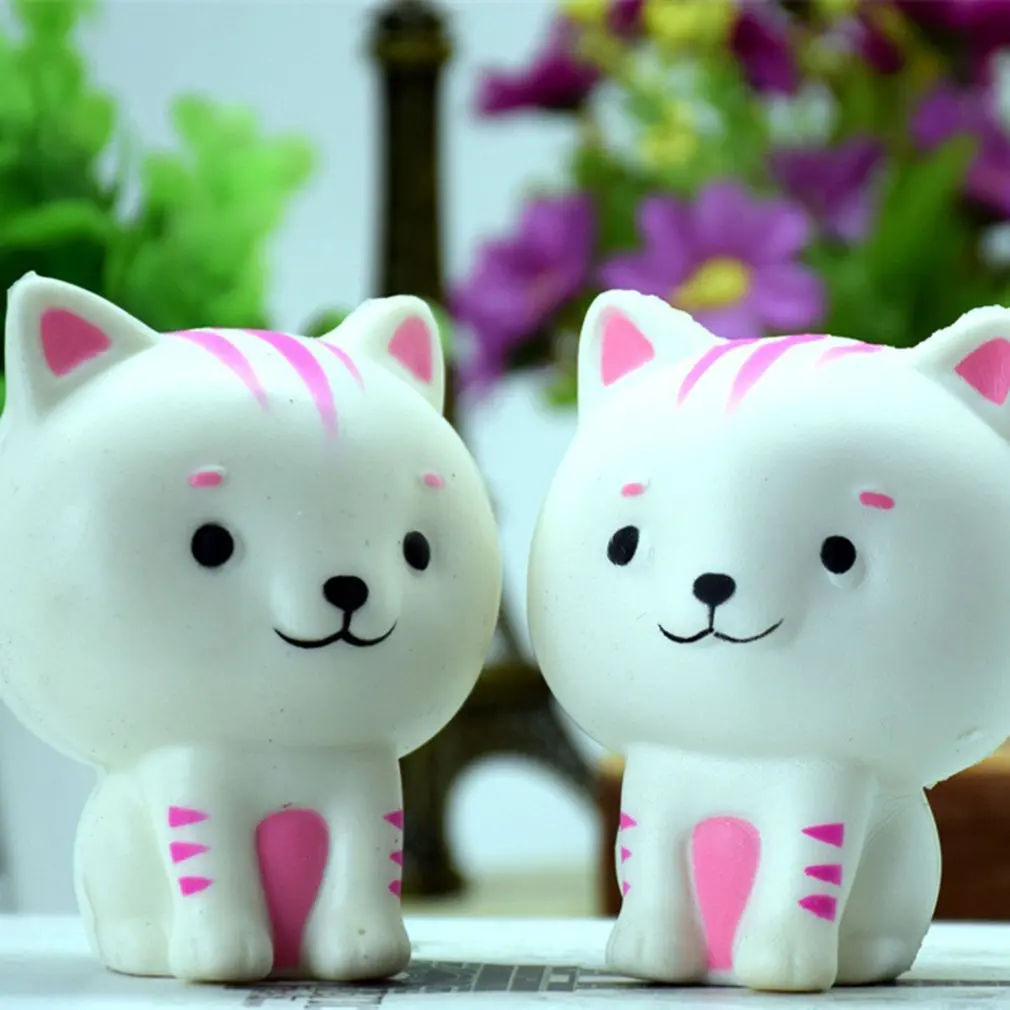 Слайм игрушки маленький кот Форма Мягкий медленно Восстанавливающий форму
