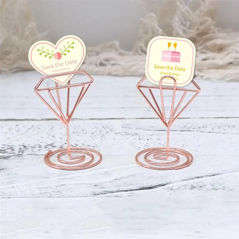 12 шт. металлические держатели клипсы для карт|Именные карточки рассадки и