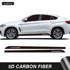 Для BMW X6 M F16 F86 F71 F72 G06 боковые полосы на дверь автомобиля M Performance Long Bid наклейка для тела спортивные гоночные юбки наклейка аксессуары