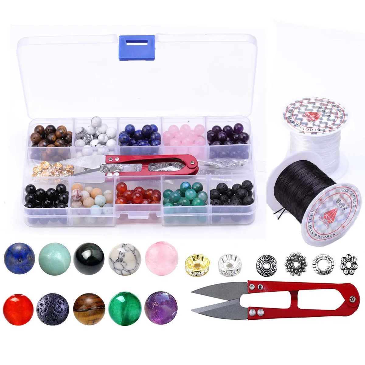 Камень с агатом тигровым глазом 8 мм|Ювелирная фурнитура и компоненты| |