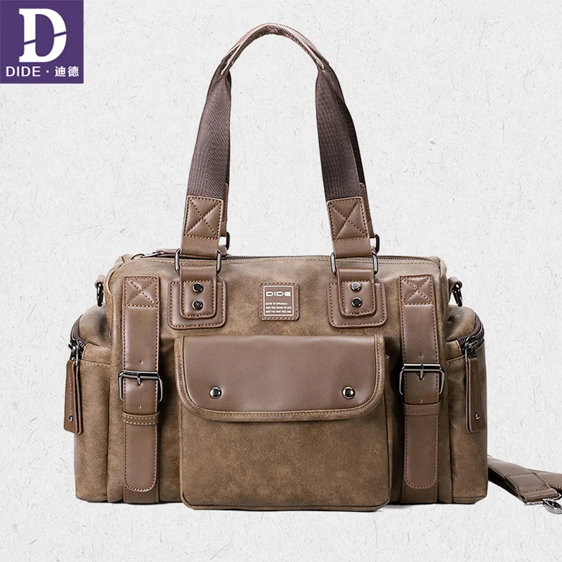 DIDE новинка винтажные сумки мужская повседневная сумка-тоут для мужчин на плечо