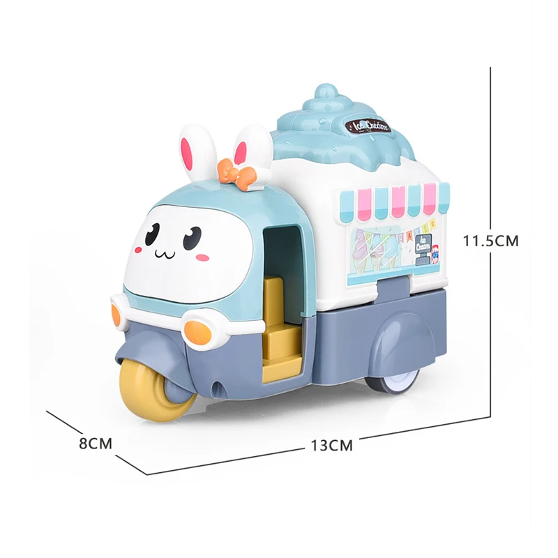 

Children Inertial Impact Deformation Ejection Ice-cream Truck Toy 3-6 Years Old Intellectual Cartoon Rabbit Ice-cream Car Toys