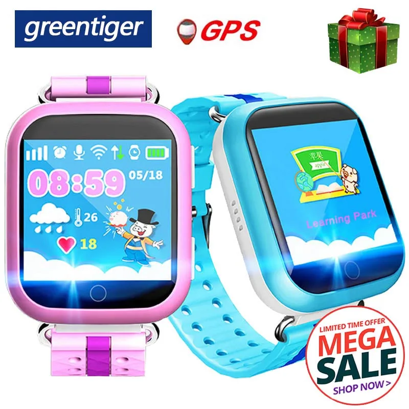 Greentiger Q750 Q100 gps умные часы SOS устройство обнаружения вызова трекер умные детские часы 1,54 дюймов сенсорный экран для безопасного PK Q50 Q90