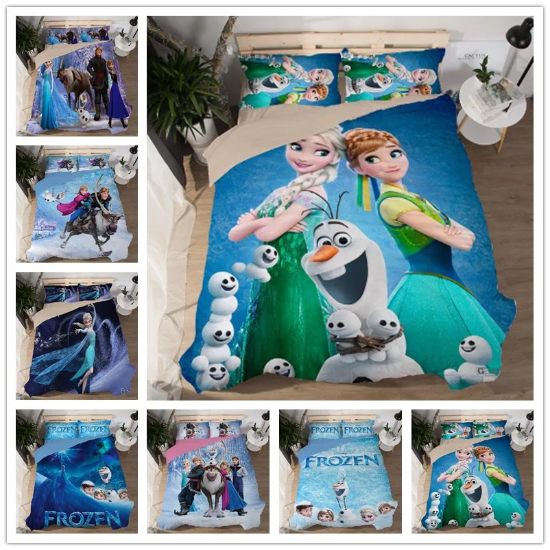 Комплект постельного белья Холодное сердце односпальный розового цвета с