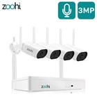 Камера видеонаблюдения Zoohi HD, беспроводная система безопасности с функцией ночного видения, 3 Мп, поддержка Wifi