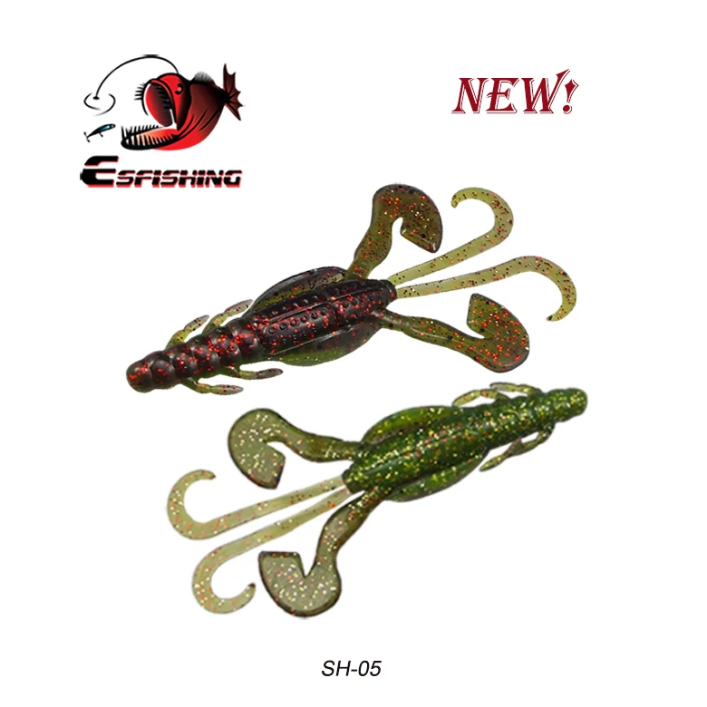 Esfishing приманки для рыбалки Мягкие приманки огромные щупальца Craw 6 шт. 90 мм 6,2 г поток морской рыбалки озеро Iscas снасти - Цвет: SH05