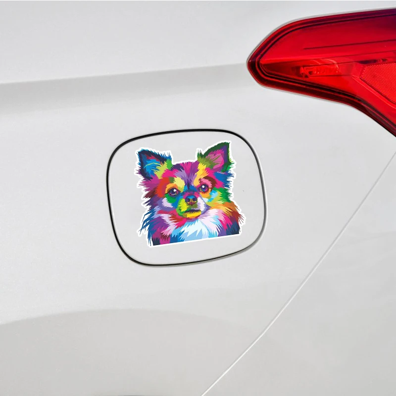 13 см x 11 8 для чихуахуа автомобильные наклейки с собаками Vinyl JDM Waterproof RV VAN Fine Decal 3D