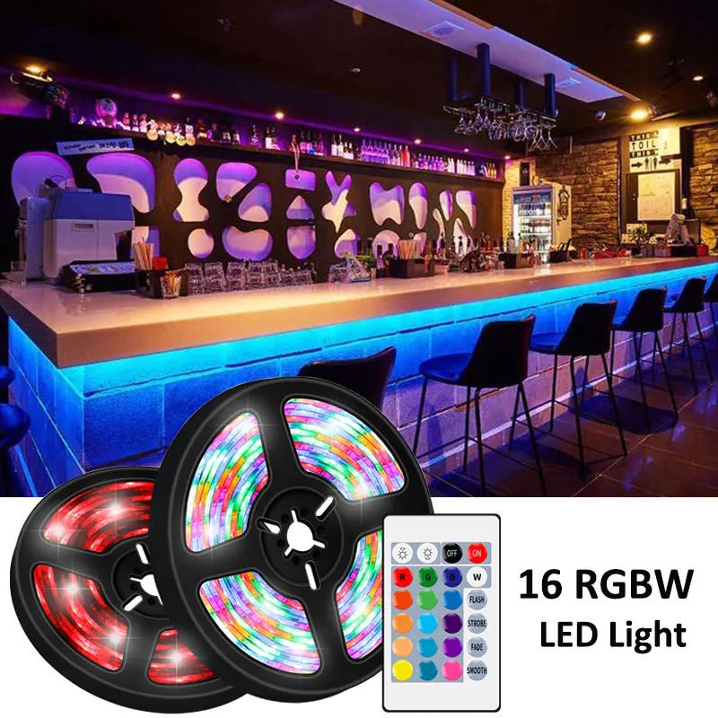 

Led Strips Lights USB Infrared Control RGB SMD2835 Flexible Lamp Tape Diode Waterproof DC5V Bedroom TV Background Bar Lighting