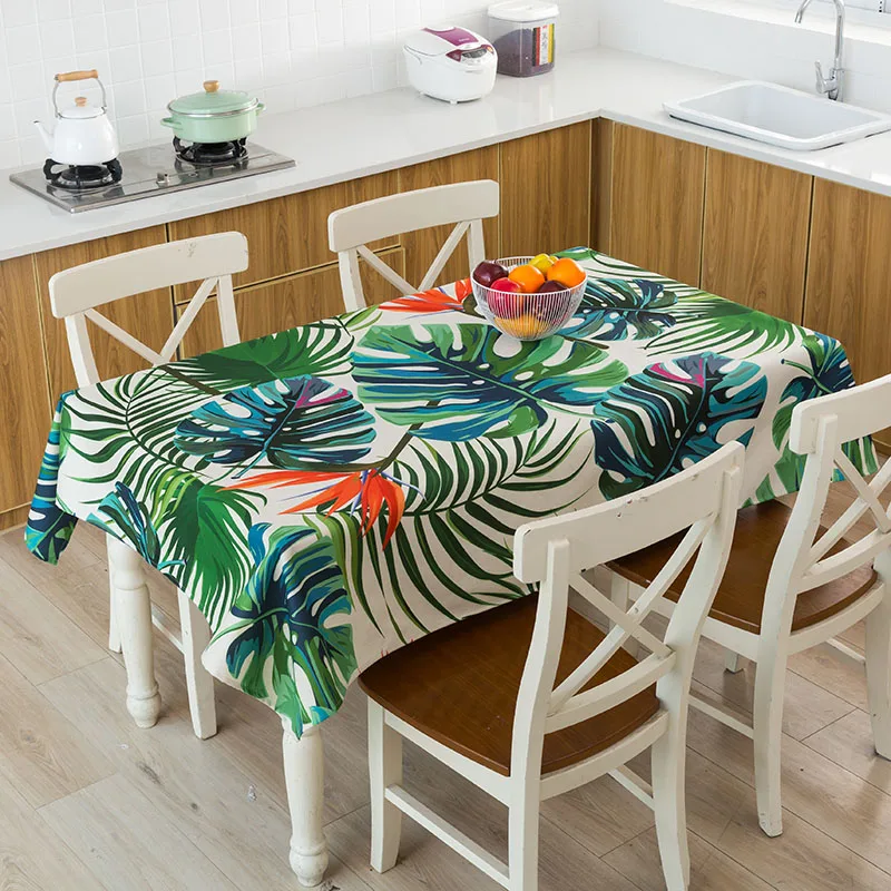 11 Скатерть тропический банановый лист Водонепроницаемая скатерть toalha de mesa nappe decoracao para casa manteles скатерть - Цвет: 11