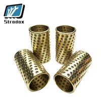 inner diameter 6mm 8mm miniature linear ball guide sleeve ball bearing retainer rolling guide bushing supporter brass alloy cage