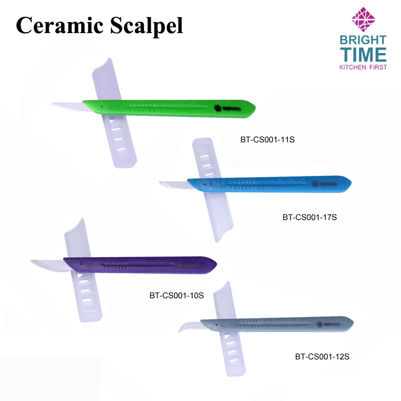 

4PCS MRI Safe with Safety Cap Non-Ferrous Ceramic Scalpels