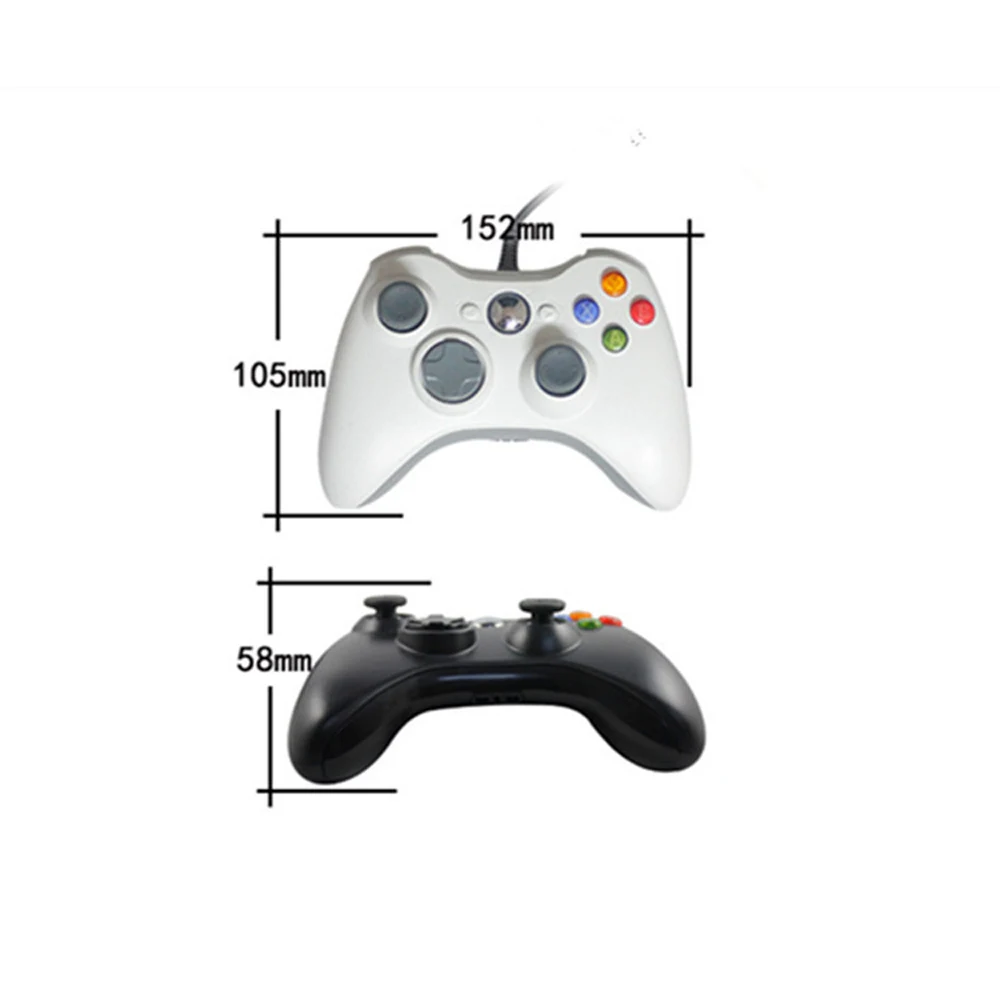 USB проводной Вибрационный геймпад джойстик для ПК игровой контроллер Windows 7/8/10 Xbox