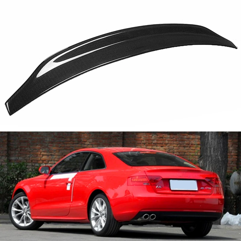 Задний спойлер из углеродного волокна для Audi A5 2 двери и 4 купе 2009 2016 крышка