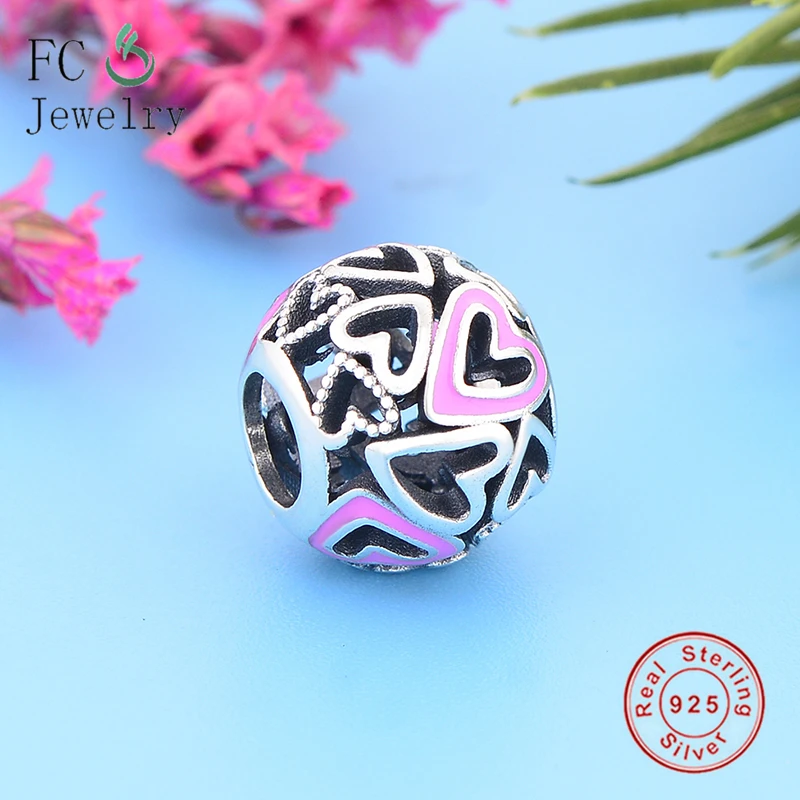 

Подвеска для браслета, оригинальные подвески из серебра 925 пробы в виде сердца