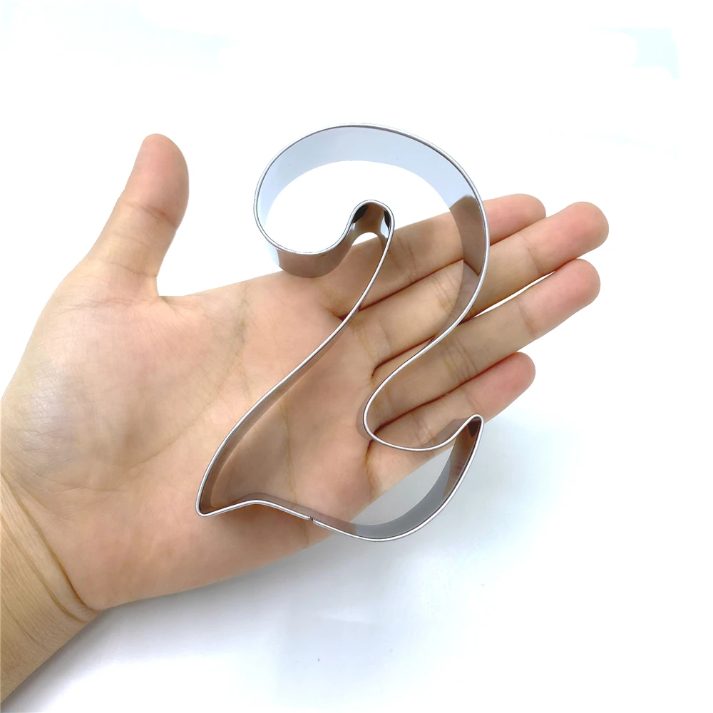 Резак для печенья LILIAO Number 2 из нержавеющей стали форма печенья/сэндвичей/хлеба