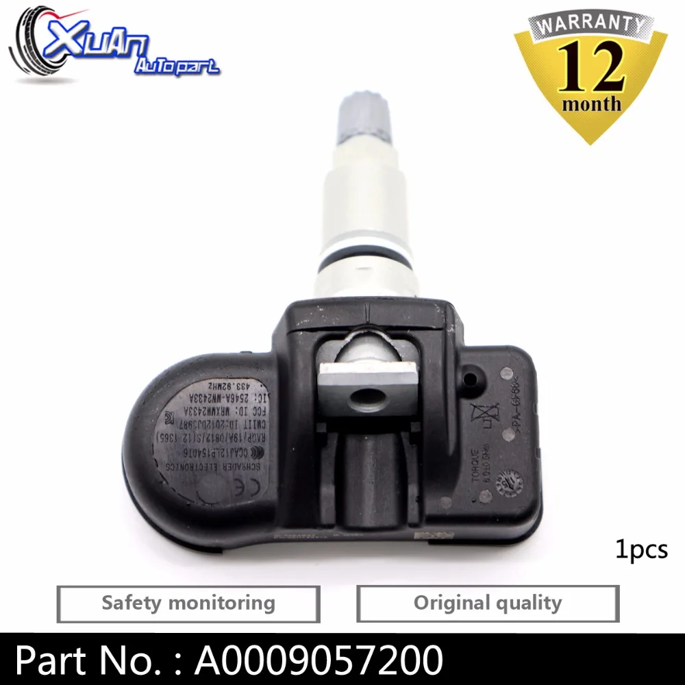 XUAN 1 шт. TPMS датчик давления в шинах A0009057200 для Dodge Chrysler Jeep Mercedes Benz ML350 R350 S400 Smart 433 92